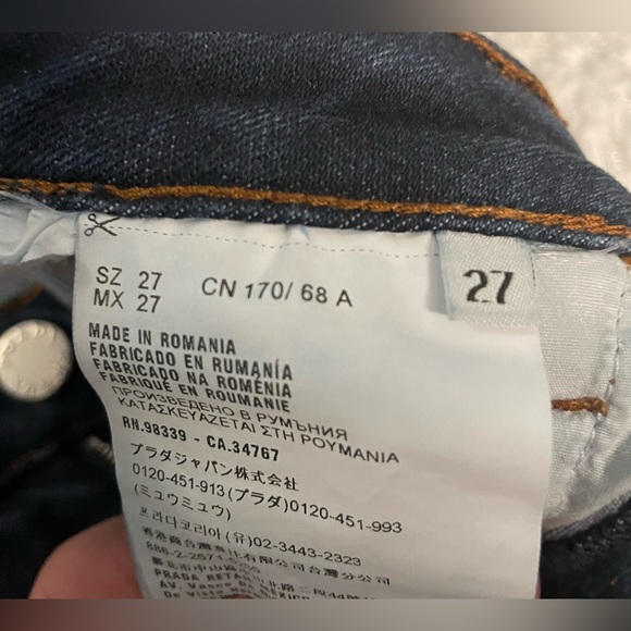 Prada Skinny 5 Pocket Jeans (blue) - Picture 8 of 8